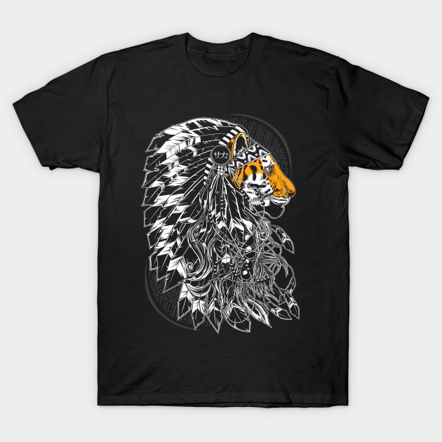 Chief Tiger T-Shirt by SakhaArt